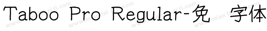 Taboo Pro Regular字体转换